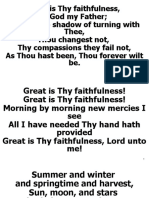 Great Is Thy Faithfulness - Widescreen