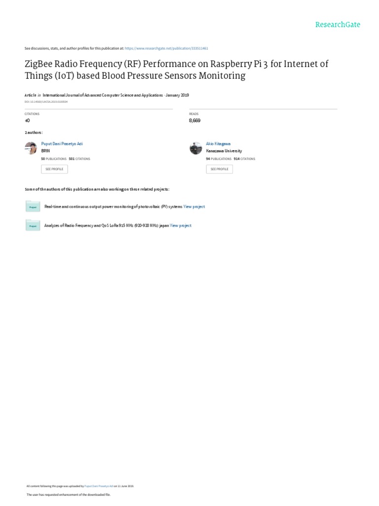 Paper 4ZigBee Radio Frequency RF Performance PDF Pascal (Unit