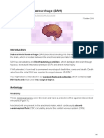 Subarachnoid Haemorrhage SAH