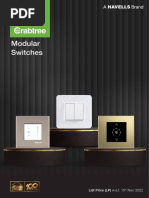 Crabtree PriceList Switches Combined