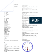 Kunci Jawaban Soal Ulangan Harian Matematika