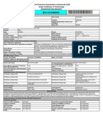 JEE Advanced 2022 Registration Receipt