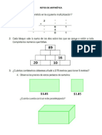 Retos de Aritmética