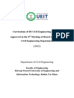 BS Civil Engineering Curriculum 2022