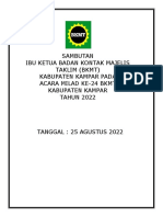 Sambutan Milad BKMT Ke-24 2022