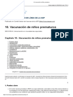 Vacunación de Niños Prematuros