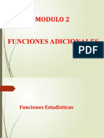 Presentación Power Point Modulo No. 2 Sobre Las Funciones Adicionales Excel