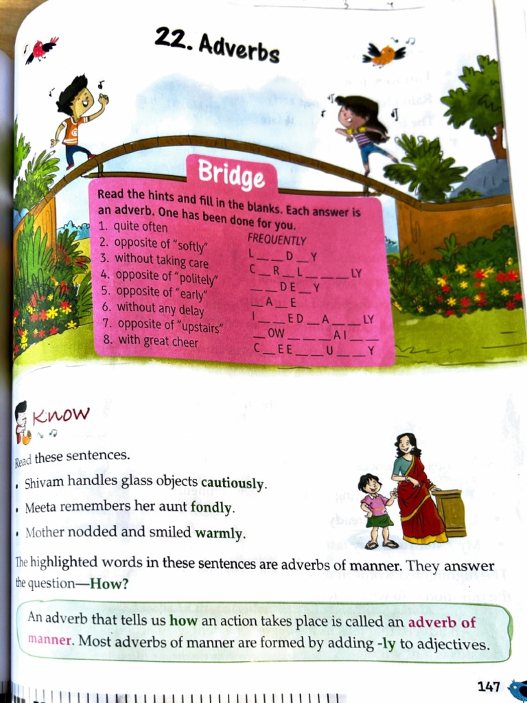 Adverbs Of Manner Time Place Degree And Frequency Pdf Adverb