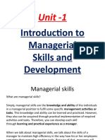 Develop Managerial Skills