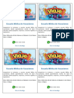 Invitacion-Escuela Biblica de Vacaciones