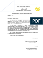 Nhesie Cabacungan (Validation Letter)