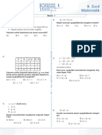 Mantık Matematik Test 1