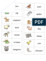 Animal Dominoes Game Instructions