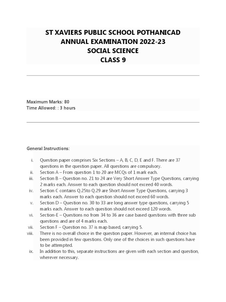 st-xavier-s-public-school-annual-exam-2022-23-social-science-class-9
