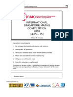 ISMC 2018 P6 Questions Booklet