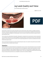 Factors Affecting Lamb Quality and Value