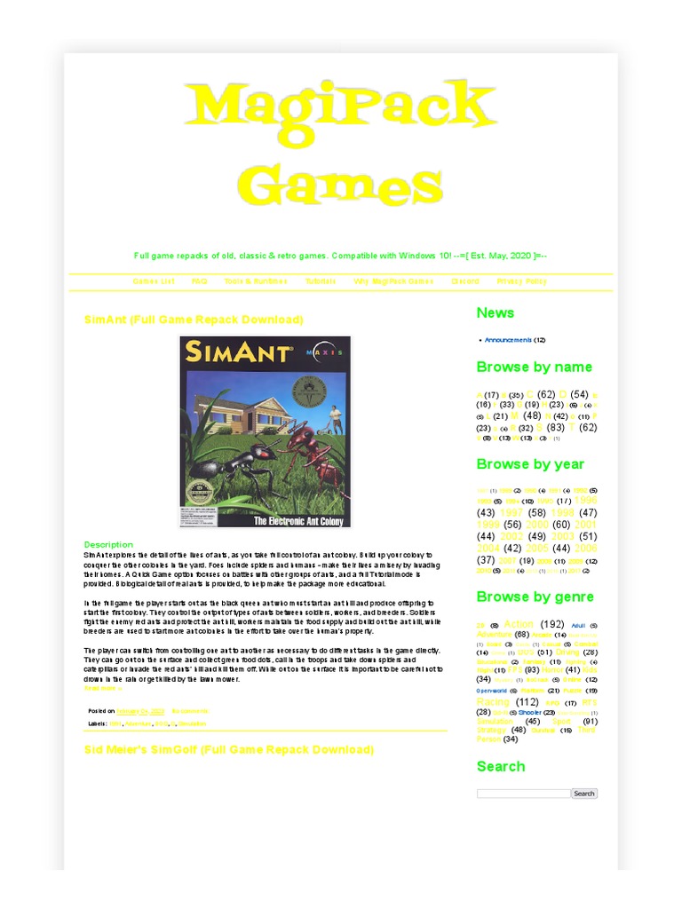 MagiPack 4 | Download Free PDF | Ant | Video Games