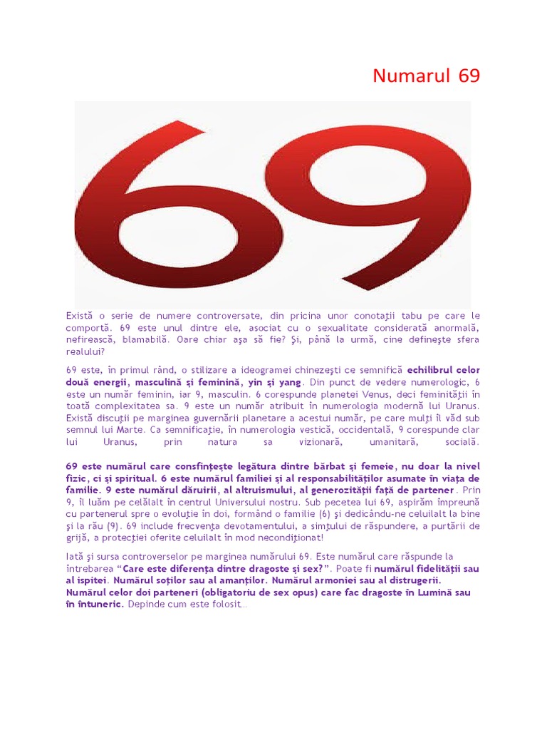 Numarul 69 | PDF