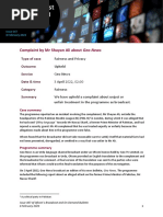 Complaint by MR Shayan Ali About Geo News, 3 April 2022