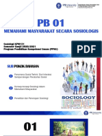 PB01 PPT Memahami Masyarakat Secara Sosiologis