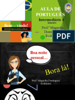 Aula de Português Intermediário 4 com expressões do corpo