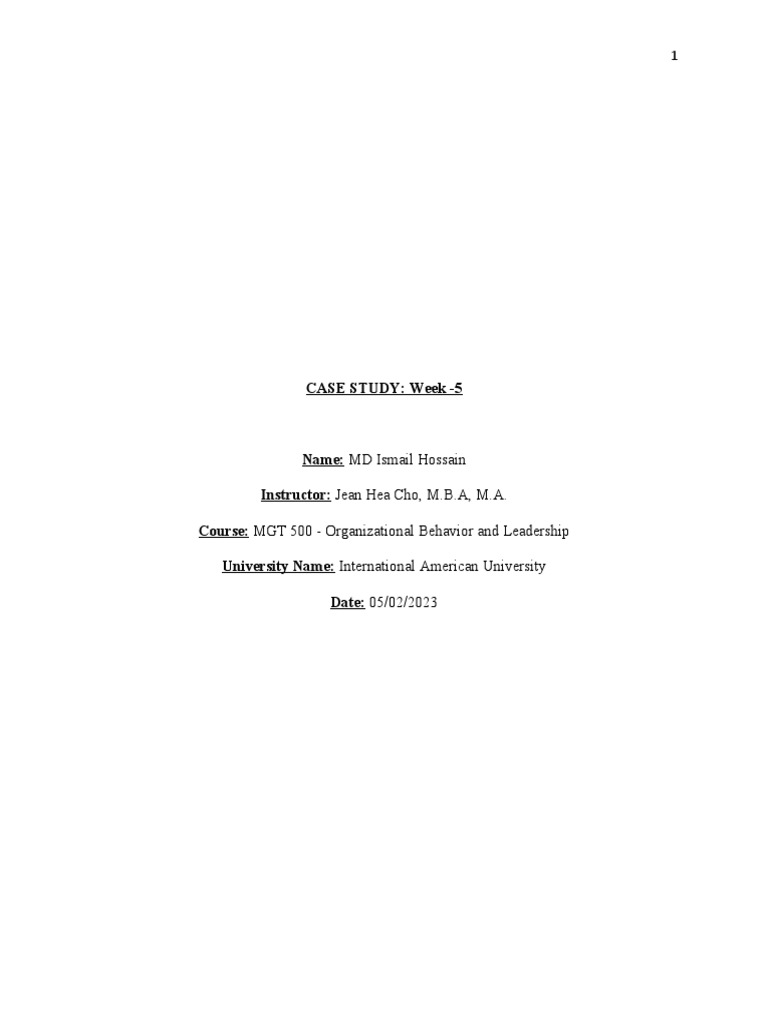 Analysis of case studies on effective leadership styles and performance