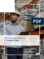 IBM Blockchain Services For Supply Chain Solution Brief