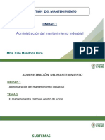 S1 - El Mantenimiento Como Centro de Lucro