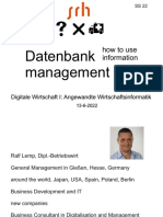 Datenbanken Wirtschaftsinformatik 1 21062022