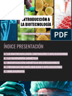 Breve Introducción A La Biotecnología y Sus Aplicaciones.