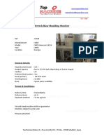 Stretch Blow Moulding Machine: General Details