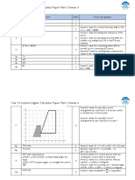 Year 10 Autumn Paper 4 Higher A Mark Scheme