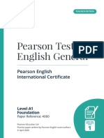 PTE General A1 Written Teacher Edition Practice 1