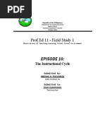 Episode 10: Prof Ed 11 - Field Study 1