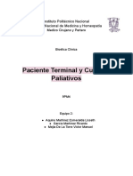 Paciente terminal y cuidados paliativos