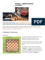 Règles du jeu d'échecs - déplacements, prises, roque, promotion - CapaKaspa
