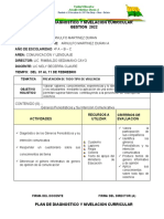 Plan de Diagnostico y Nivelacion 2022