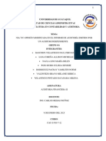 Nia 705 - Opinión Modificada en El Informe de Auditoría Emitido Por Un Auditor Independiente