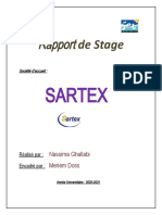 Rapport Stage Sartex