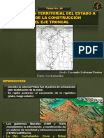 Tema 28 Organización Territorial Del Estado A Partir de La Construcción Del Eje Troncal