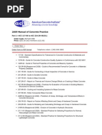 ACI 2009 Manual of Concrete Practice