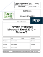EXERCICES OFFICE2010 MicrosoftExcel2010 FICHE - 3 V1.0