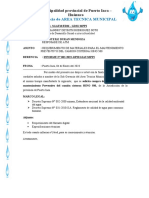 Informe N°02-2023 Requerimiento de Materiales para Mantenimiento Preventivo Cisterna