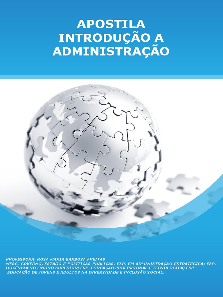 Apostila Introdução A Adm 2023 | PDF | Economia | Planejamento