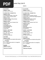 Focus 3 Unit 4 Test Answer Key | PDF