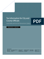 California Tax Information For City and County Officials