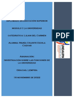 Funciones de La Universidad Según Ley Celeste Davila