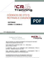 Códigos DTC diagnósticos veículos