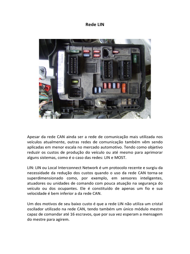 Rede LIN | PDF | Rede de computadores | Comunicação