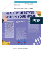 A. Provide Flyers For Health Education Related To Nutrition. (25 Points)